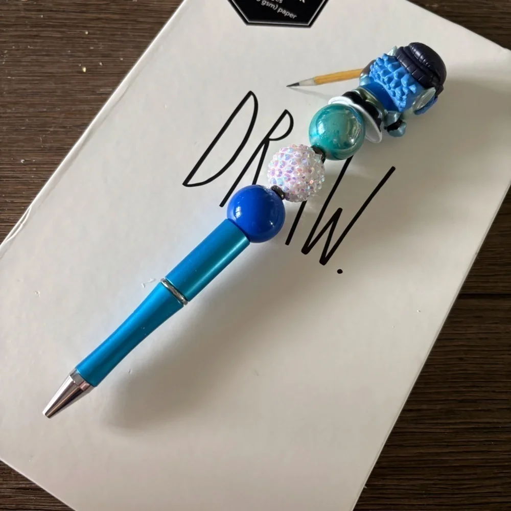 Disney Doorables: Onward: Barley Lightfoot handmade beaded pen